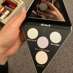 Makeup bundle  kvd and Becca highlighter, Burberry eye shadow in rose wood